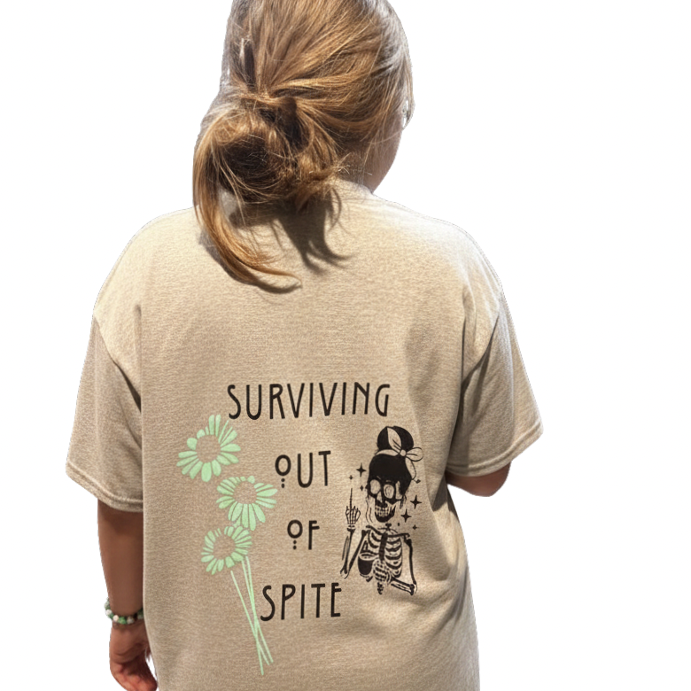 Surviving Out of Spite Skeleton Graphic Tee